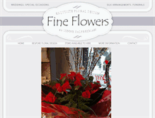 Tablet Screenshot of fine-flowers.co.uk